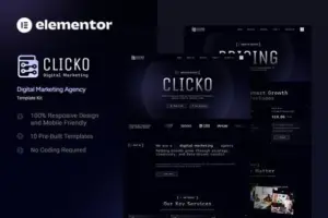 Clicko – Digital Marketing Agency Elementor Template Kit