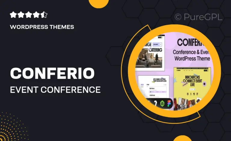conferio event conference wordpress theme