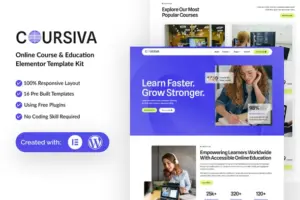 Coursiva – Online Course & Education Elementor Template Kit