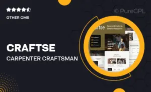 Craftse – Carpenter & Craftsman Elementor Template Kit