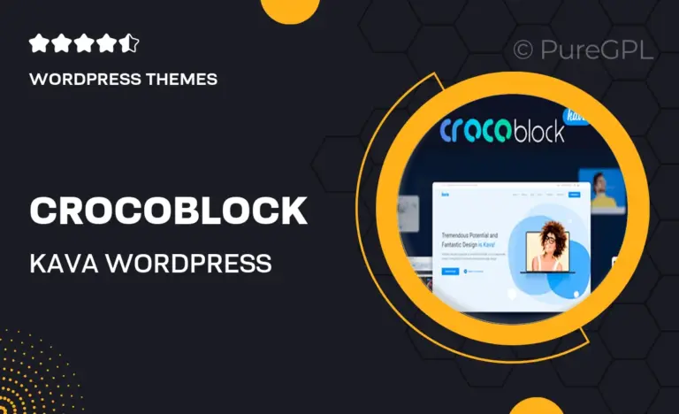 crocoblock kava wordpress theme