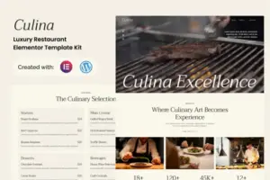 Culina – Luxury Restaurant Elementor Template Kit