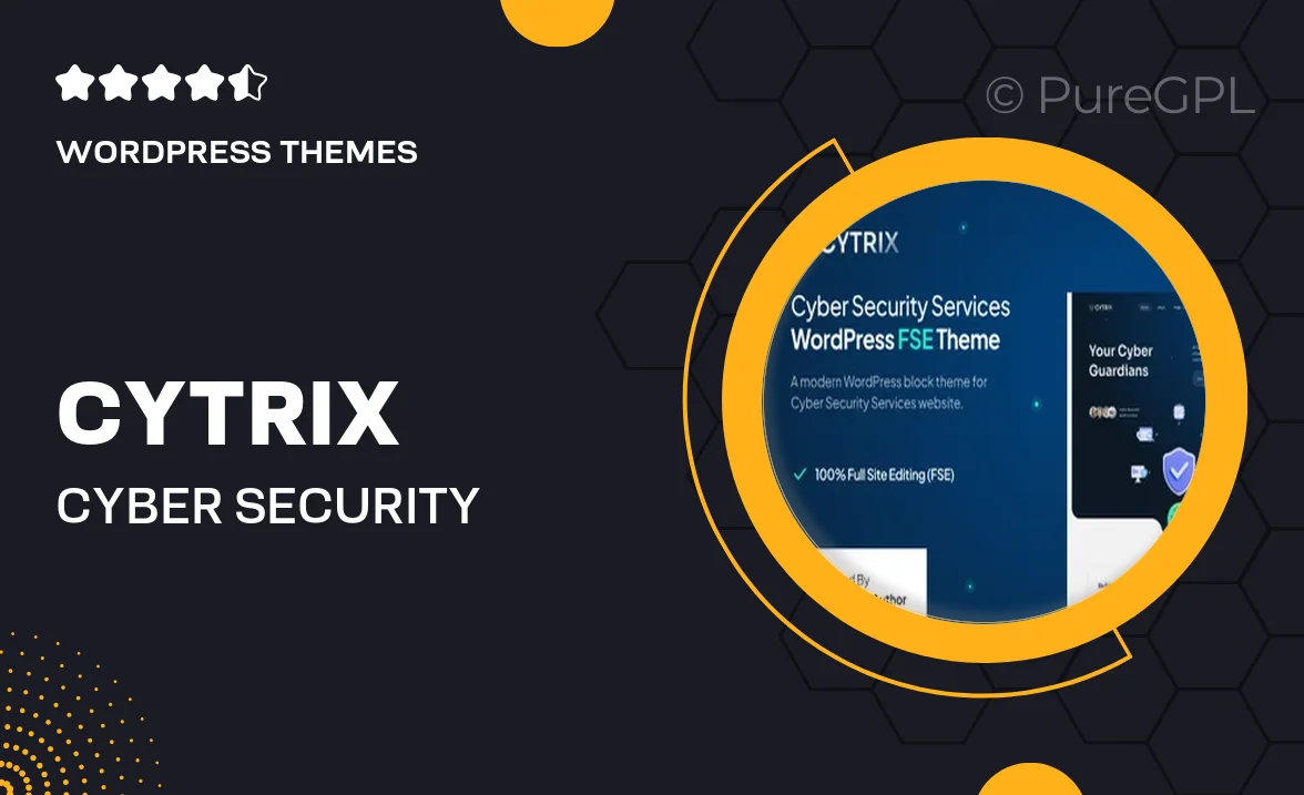 Cytrix – Cyber Security Services Gutenverse FSE WordPress Block Theme