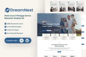 DreamNest – Home Loan & Mortgage Elementor Template Kit