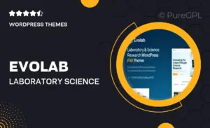 Evolab – Laboratory & Science Research Gutenverse FSE WordPress Block Theme