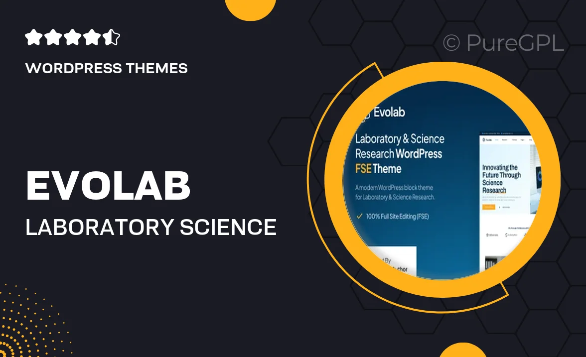 Evolab – Laboratory & Science Research Gutenverse FSE WordPress Block Theme