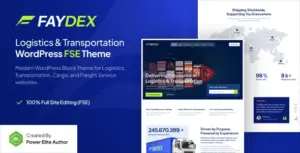 Faydex – Logistics and Transportation Gutenverse FSE WordPress Block Theme