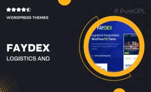 Faydex – Logistics and Transportation Gutenverse FSE WordPress Block Theme