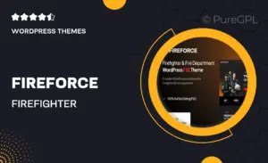 Fireforce – Firefighter Department Gutenverse FSE WordPress Block Theme