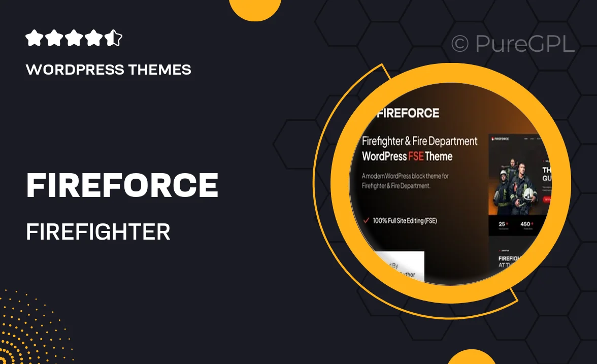 Fireforce – Firefighter Department Gutenverse FSE WordPress Block Theme