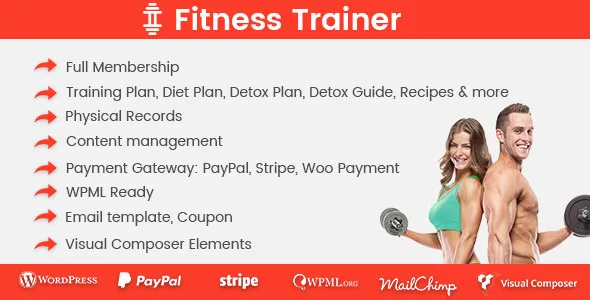 fitness trainer training membership plugin 1