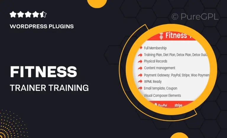 fitness trainer training membership plugin