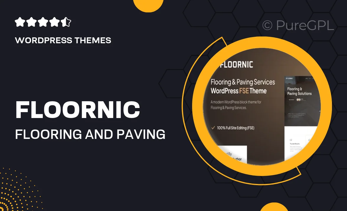 Floornic – Flooring and Paving Services Gutenverse FSE WordPress Block Theme