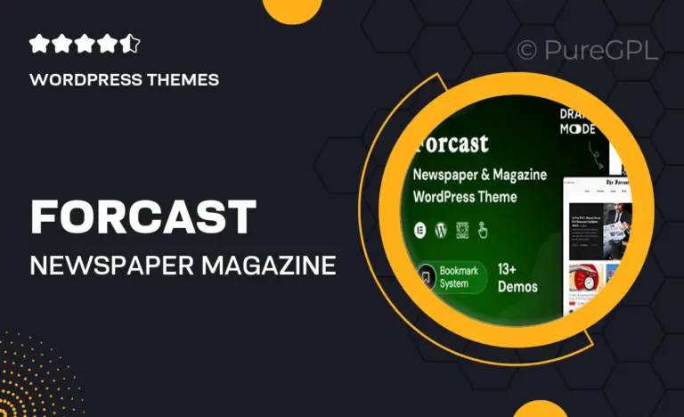 forcast newspaper magazine theme
