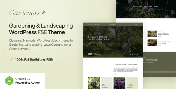 Gardenors – Gardening & Landscaping Gutenverse FSE WordPress Block Theme
