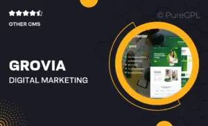 Grovia – Digital Marketing Agency Elementor Pro Template Kit