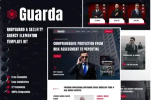 Guarda – Bodyguards & Security Agency Elementor Template Kit