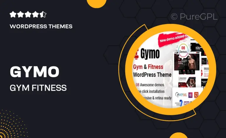 gymo gym fitness wordpress theme