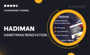 Hadiman – Handyman Renovation Services WordPress Theme