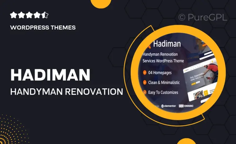 hadiman handyman renovation services wordpress theme