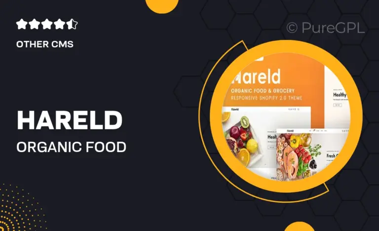 hareld organic food grocery shopify 2 0 theme
