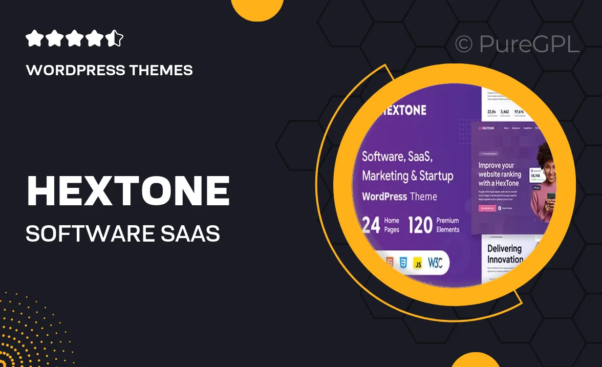 HexTone – Software, SaaS & Startup WordPress Theme