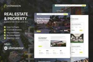 Homansion – Real Estate & Property Elementor Template Kit