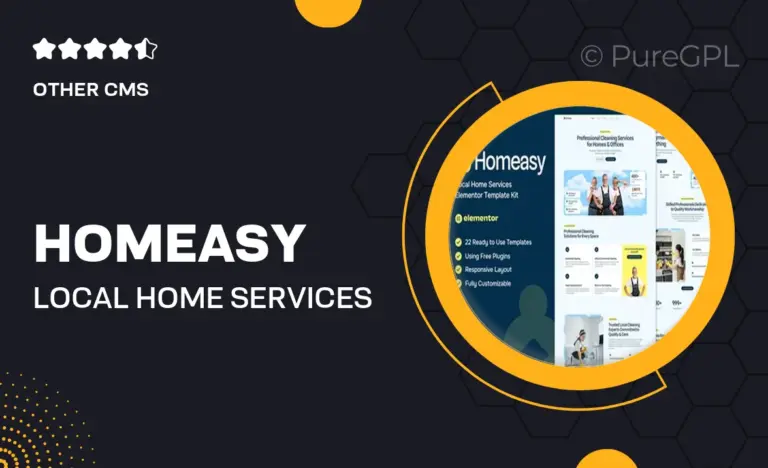 homeasy local home services elementor template kit