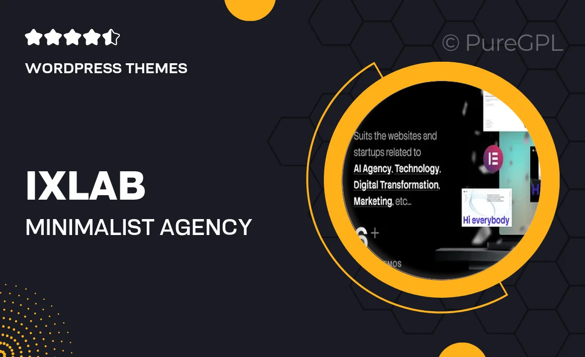 iXLab | Minimalist Agency WordPress Theme