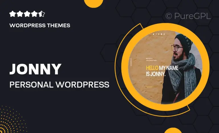 jonny personal wordpress theme
