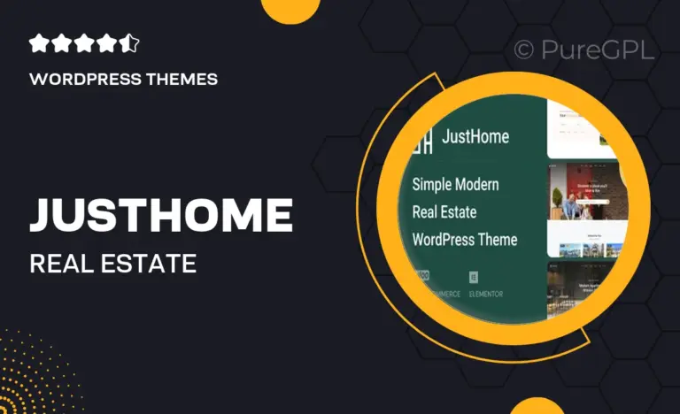 justhome real estate wordpress theme