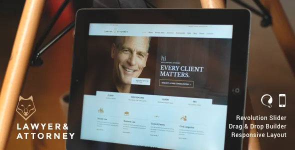 Lawyer & Attorney – Theme for Lawyers Attorneys and Law Firm