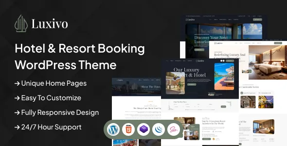 Luxivo – Hotel & Resort Booking WordPress Theme