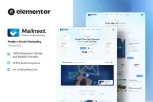 Mailnest – Modern Email Marketing Elementor Template Kit