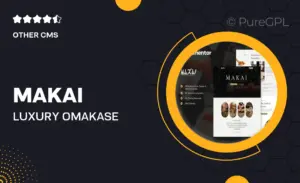 MAKAI – Luxury Omakase Sushi Experience Elementor Template Kit