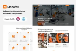 Manufex – Industrial & Manufacturing Elementor Template Kit
