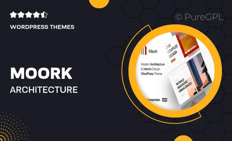 moork architecture interior design wordpress theme