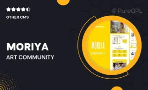 Moriya – Art Community Elementor Template Kit