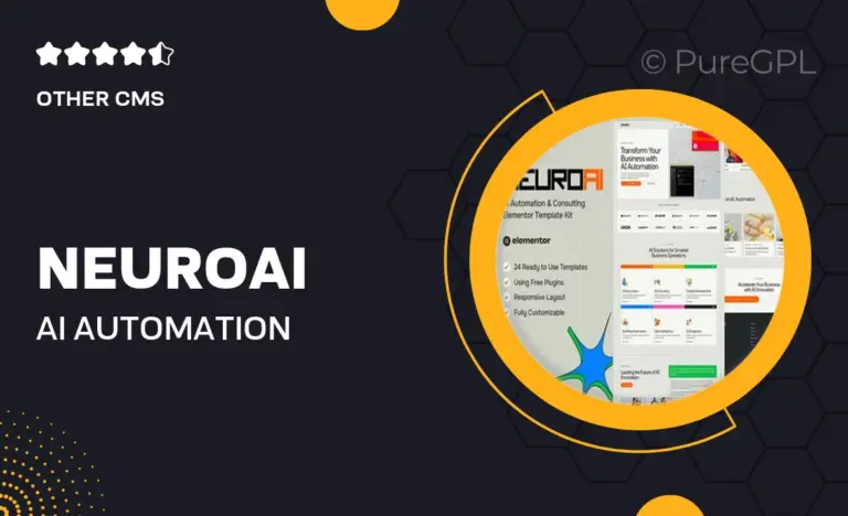 neuroai ai automation consulting elementor template kit
