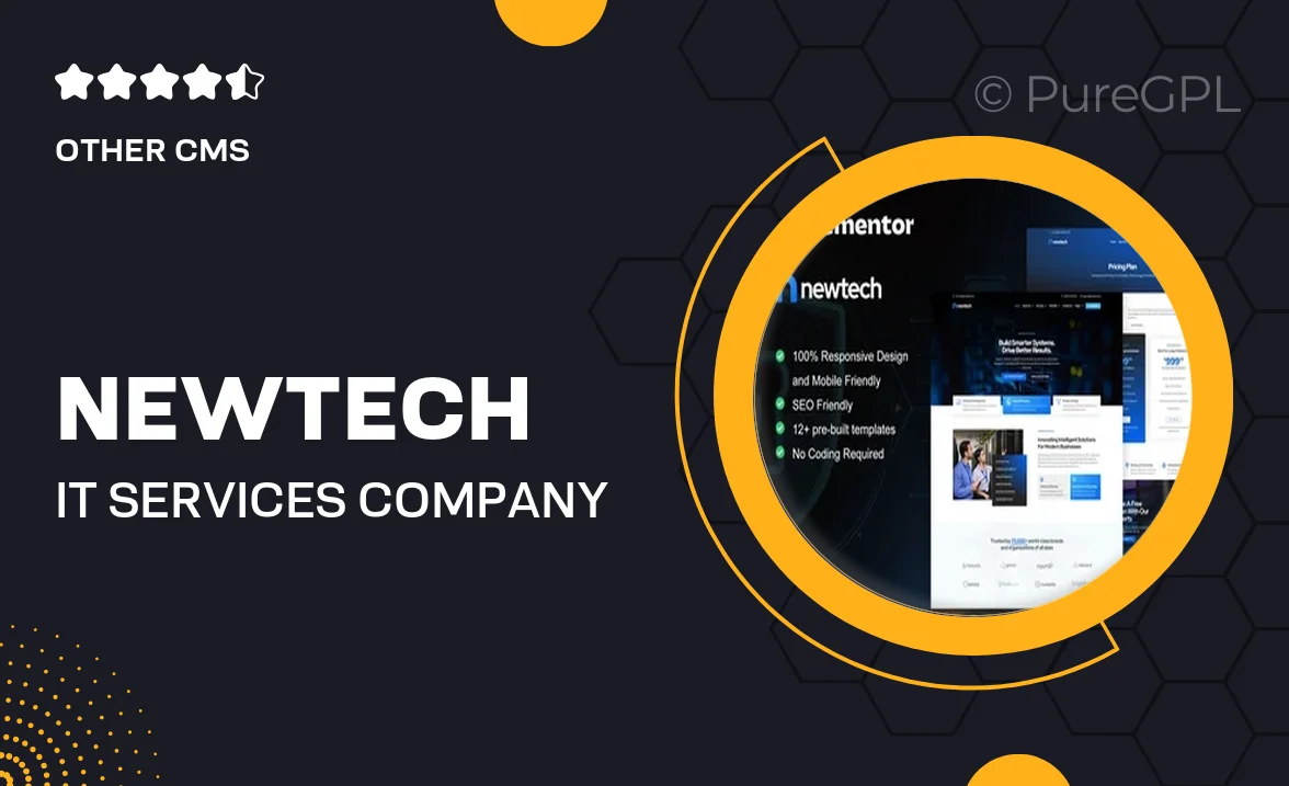 NewTech – IT Services Company Elementor Pro Template Kit