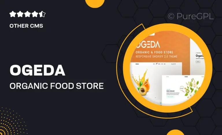 ogeda organic food store shopify 2 0 theme