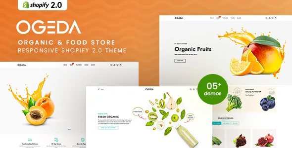 ogeda organic food store shopify 20 theme