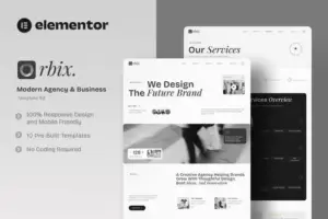 Orbix – Modern Agency & Business Elementor Template Kit