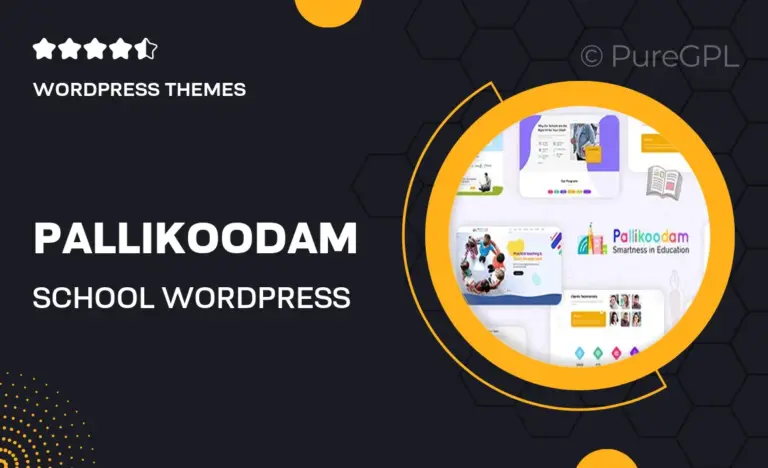 pallikoodam school wordpress theme
