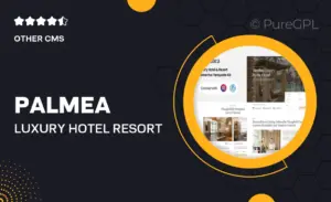 Palmea – Luxury Hotel & Resort Elementor Template Kit