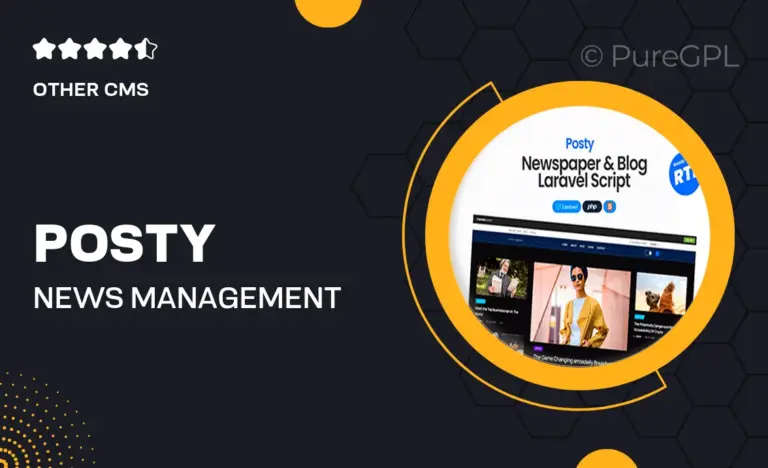 posty news management system laravel cms