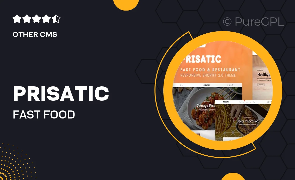 Prisatic – Fast Food & Restaurant Responsive Shopify 2.0 Theme