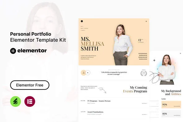 profily personal portfolio elementor template kit 1
