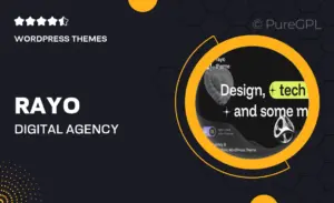 Rayo – Digital Agency & Personal Portfolio WordPress Theme