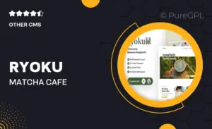 Ryoku – Matcha Cafe Elementor Template Kit